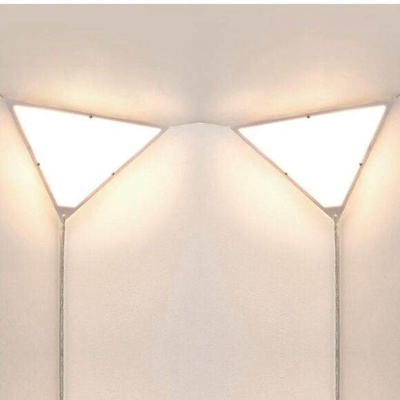 Set of two space saver triangle corner lights.  New in box - Picture 5 of 13